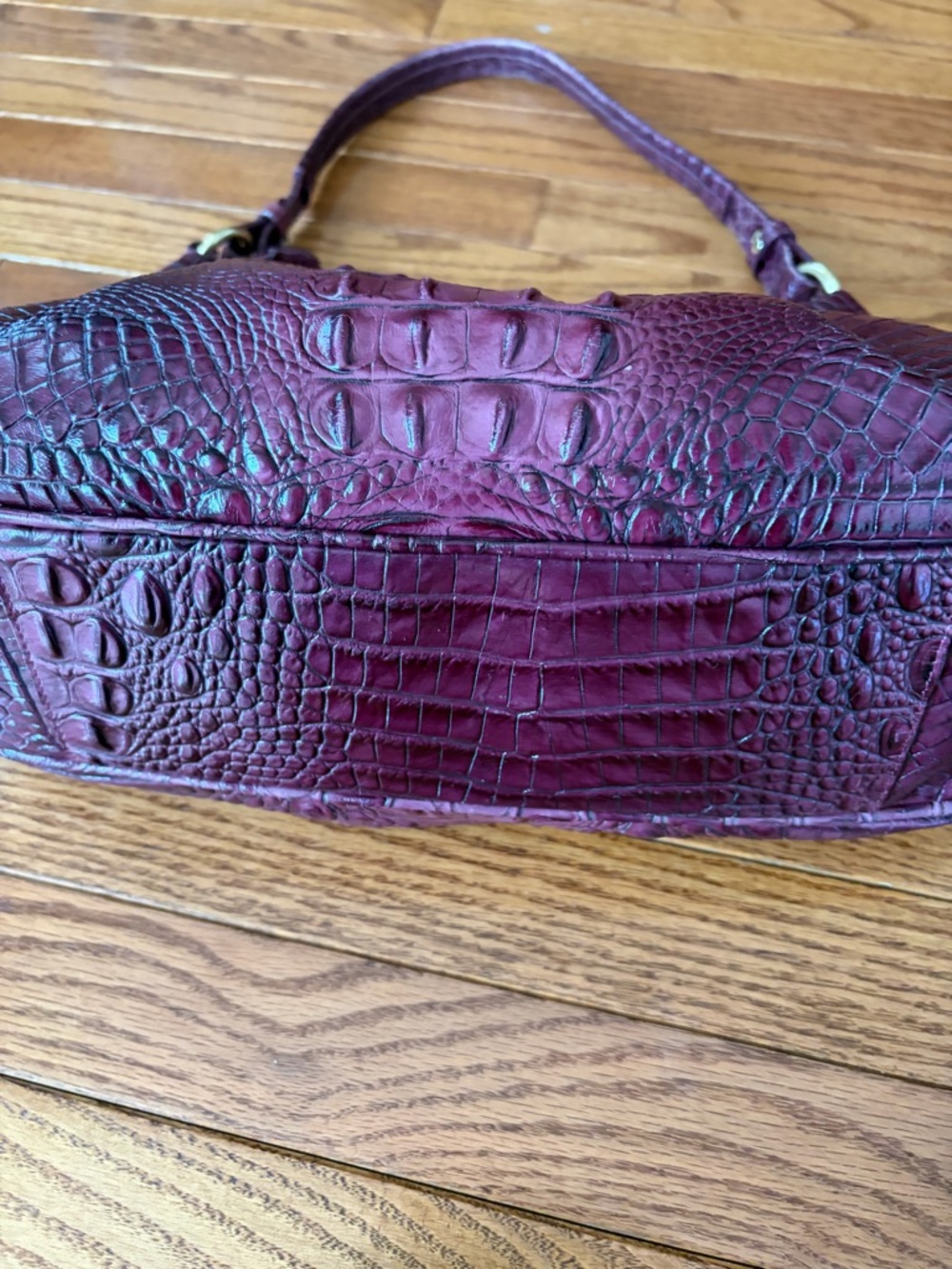 Brahmin Dark Iris Shoulder Bag Hobo Handbag - Picture 7 of 13
